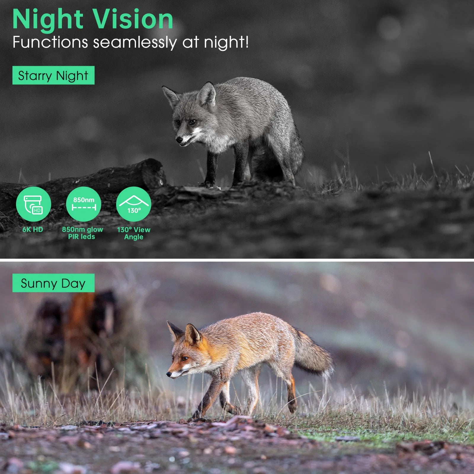 4K Solar Trail Camera, 48MP WiFi Trail Camera with Night Vision