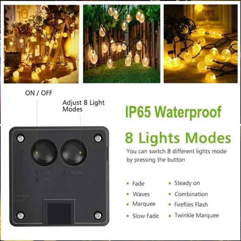 Solar String Lights Outdoor  Waterproof