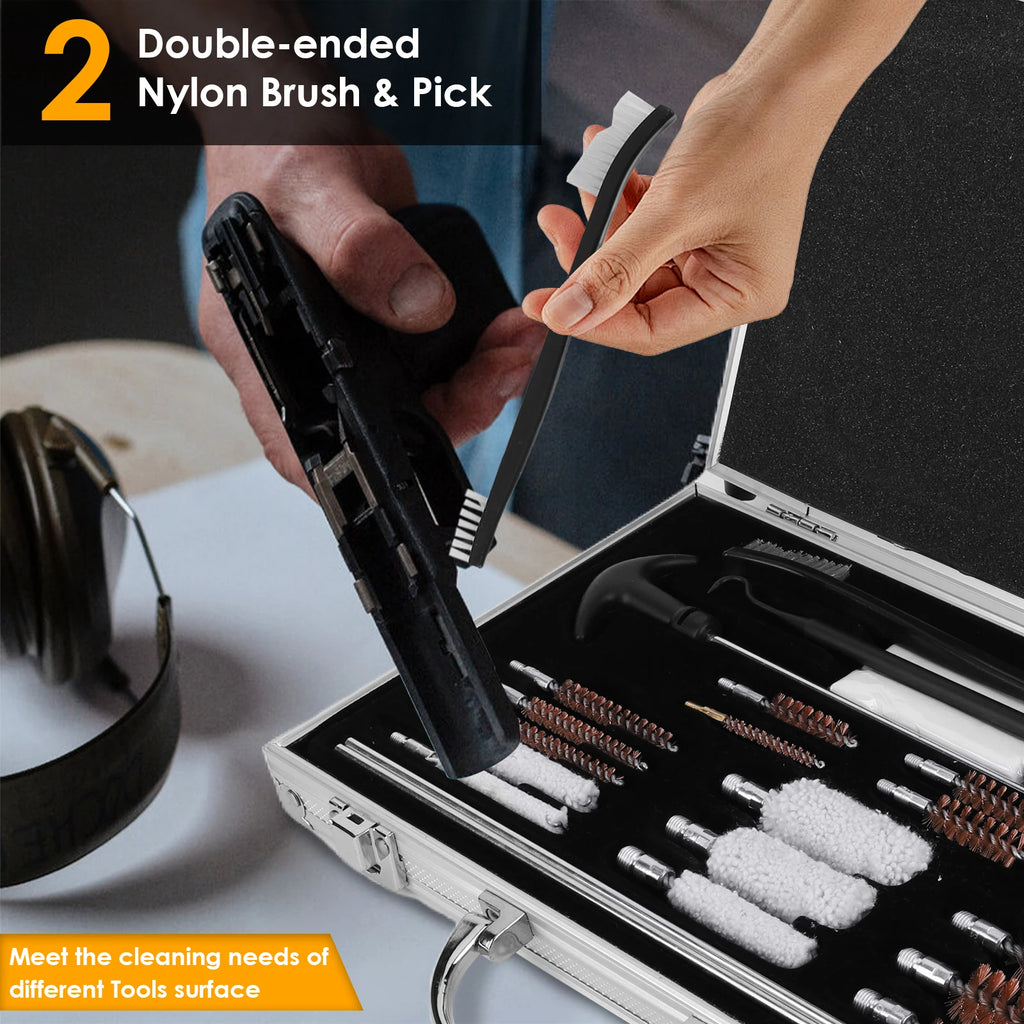 Gun Cleaning Kit for Rifle Pistol Handgun Shotgun Cleaning Kit Tool