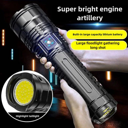 10000W Built-in Battery Flash Light. Most Powerful Led Flashlight