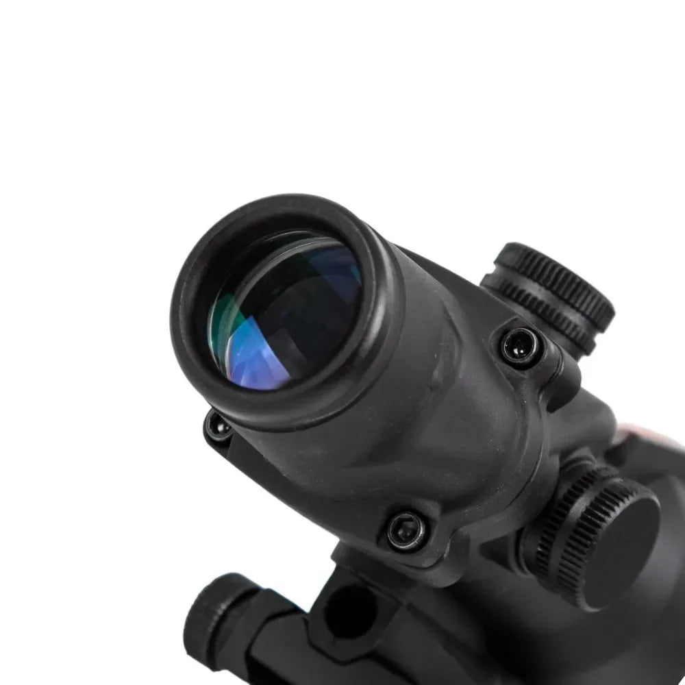 4X32 Hunting Scope Real Fiber Optics Dot Illuminated Etched Reticle  Optical Sight