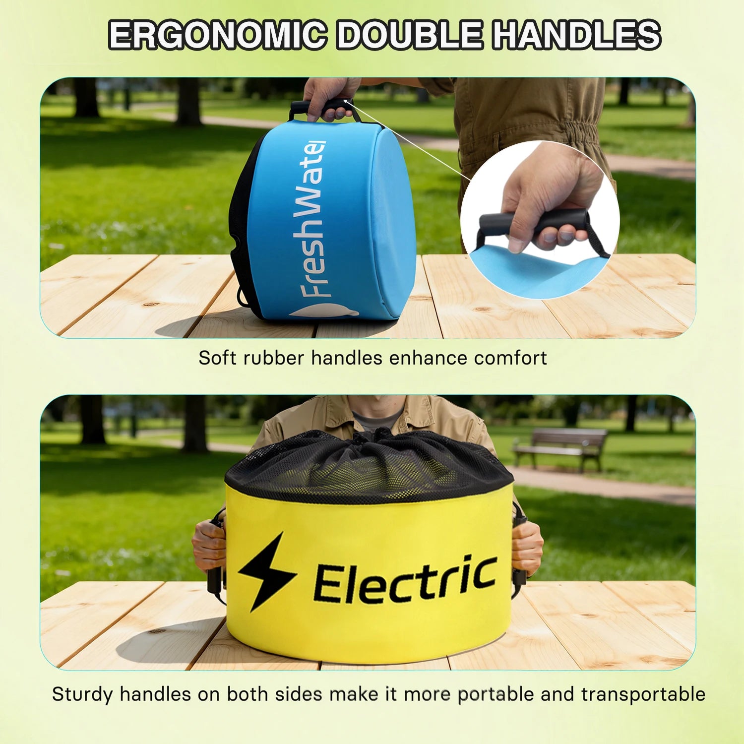 3 Pack RV Hose Storage Bags for Sewer, Fresh Water Hoses Electrical Cords