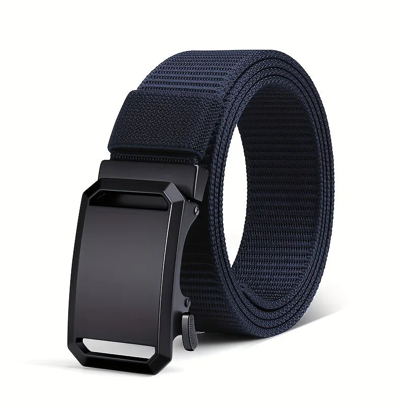 Men's Belt With Automatic Metal Buckle ,