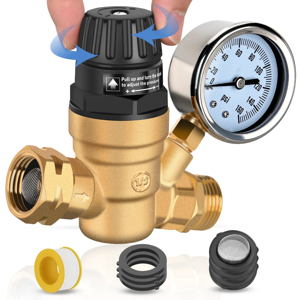 RV adjustable Water Pressure Regulator for RV Camper