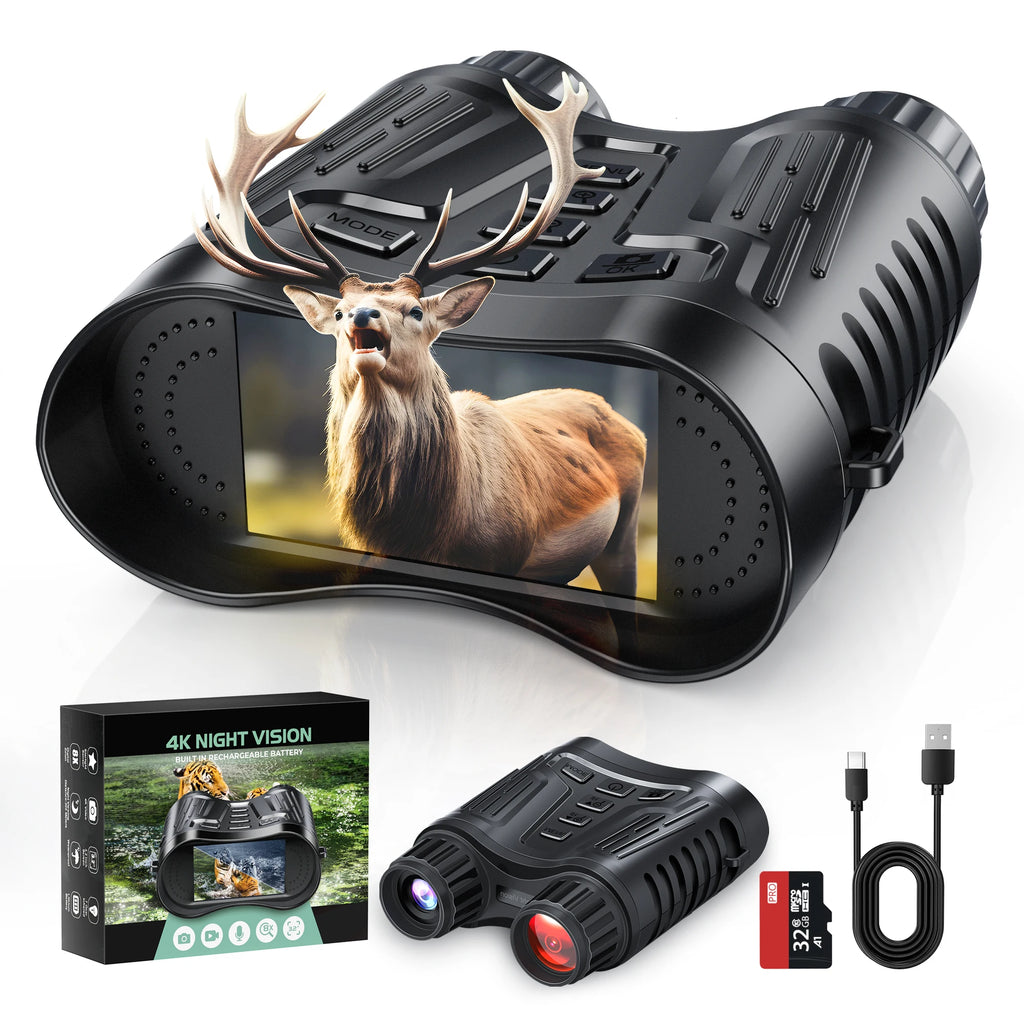 Night Vision Binoculars  8X Digital Zoom  Video Recording  for Hunting/Camping