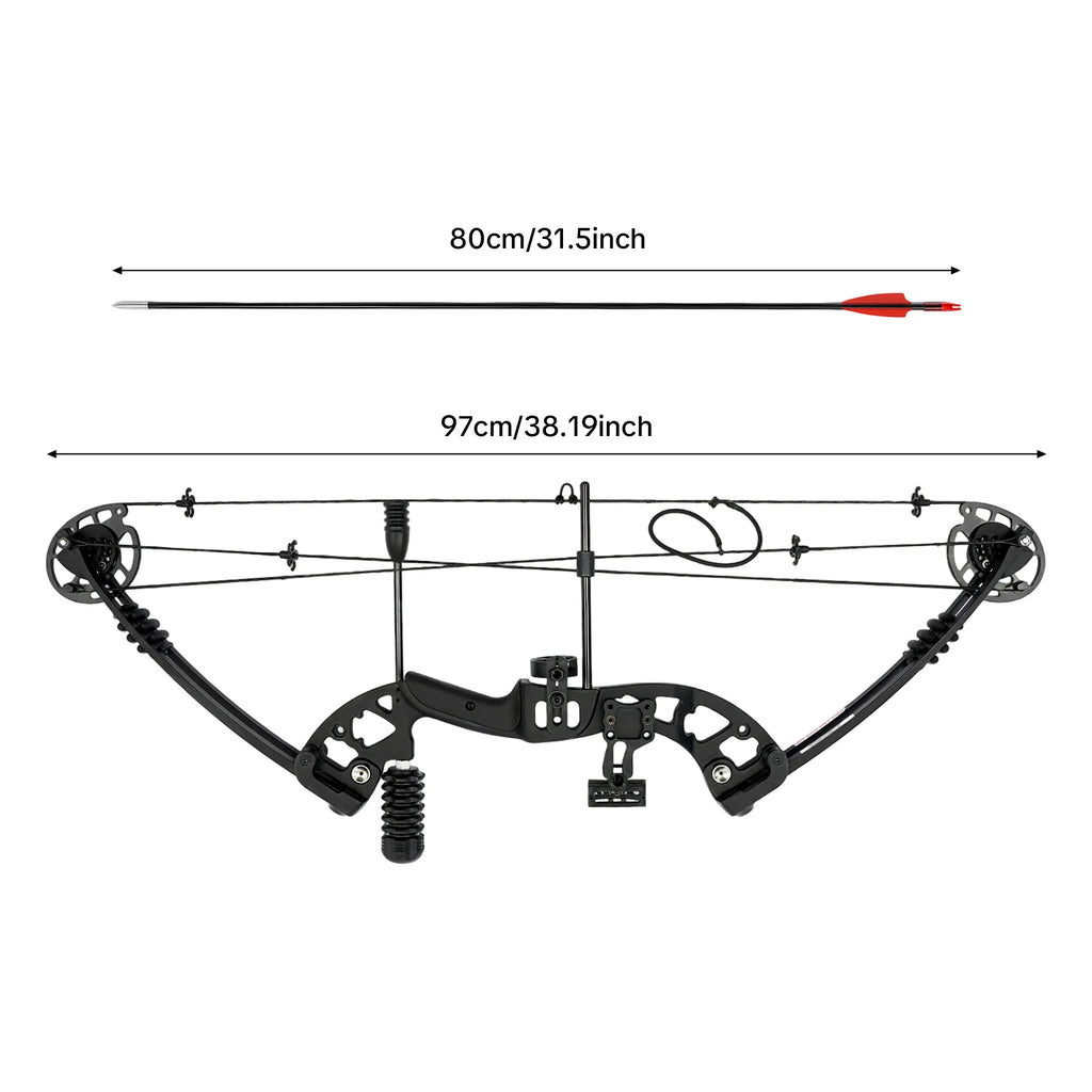 Compound Bow  Right Hand,  3 Pin Lighted Sight  ,