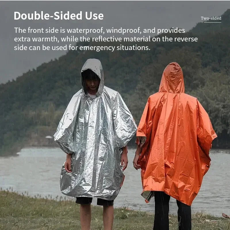 Emergency Raincoat Waterproof Camping, hiking, fishing, any outdoor activity
