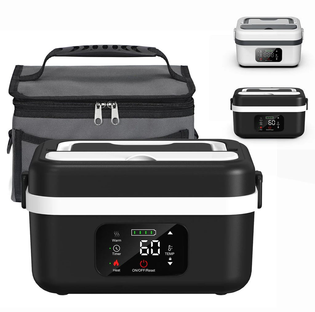 Wireless Electric Insulated Lunch Box, Stainless Steel Lunch  Food Warmer