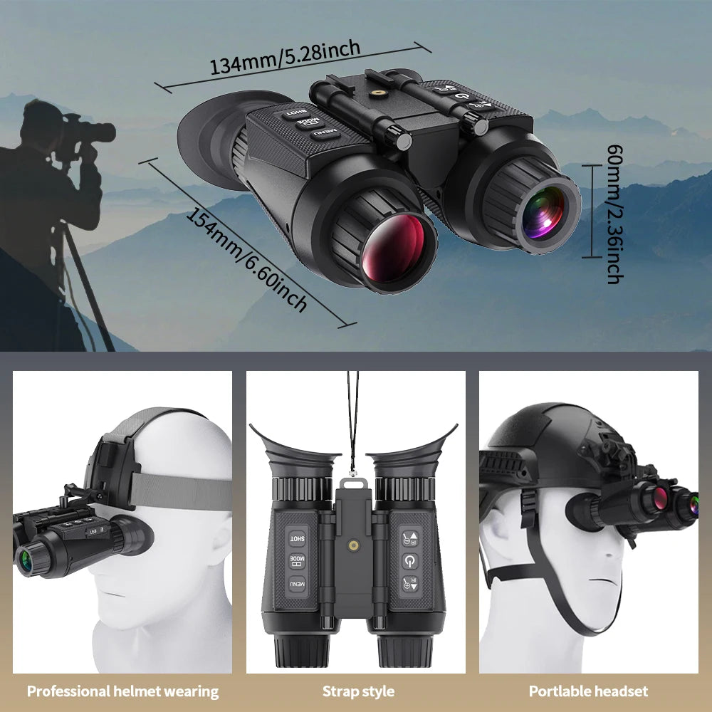 4K Head-Mounted Night Vision Goggles & Binoculars for Adults