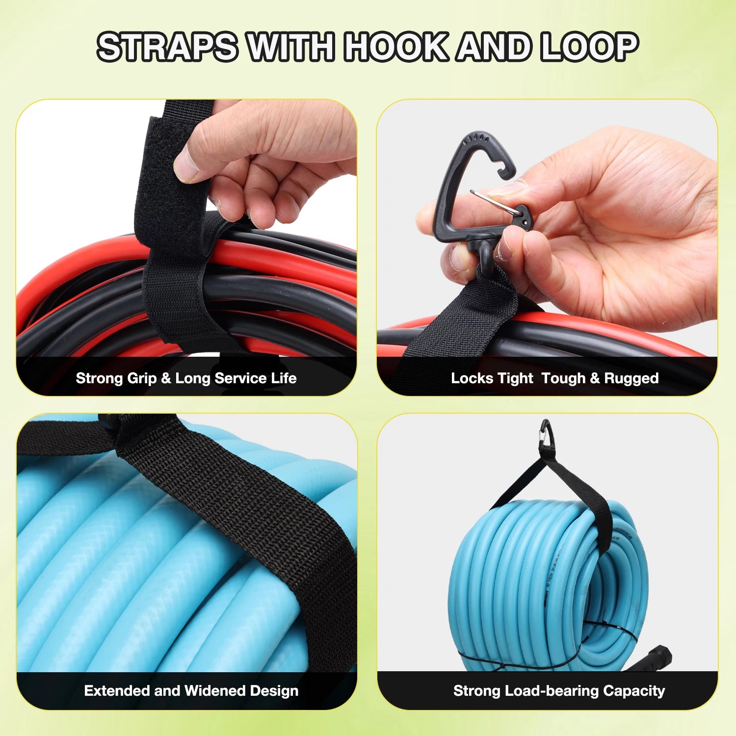 3 Pack RV Hose Storage Bags for Sewer, Fresh Water Hoses Electrical Cords