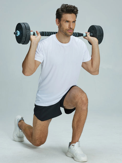 5 Pack Men's  Quick-drying  Short-sleeved Loose and Comfortable