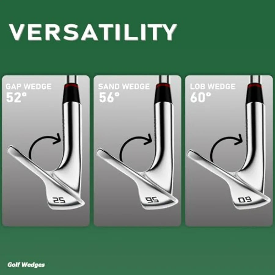 Premium Forged Full Face Golf Wedges 50/52/54/56/58/60/69 Degree Individual or Set for Men, Right Hand