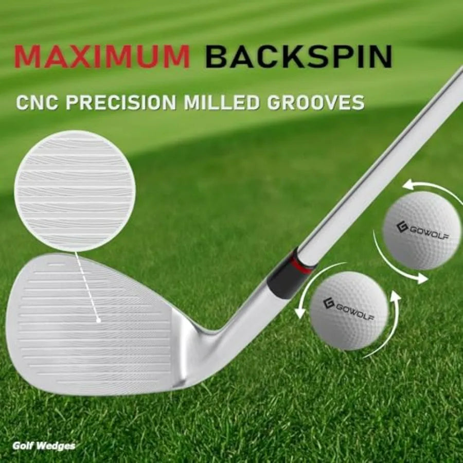 Premium Forged Full Face Golf Wedges 50/52/54/56/58/60/69 Degree Individual or Set for Men, Right Hand
