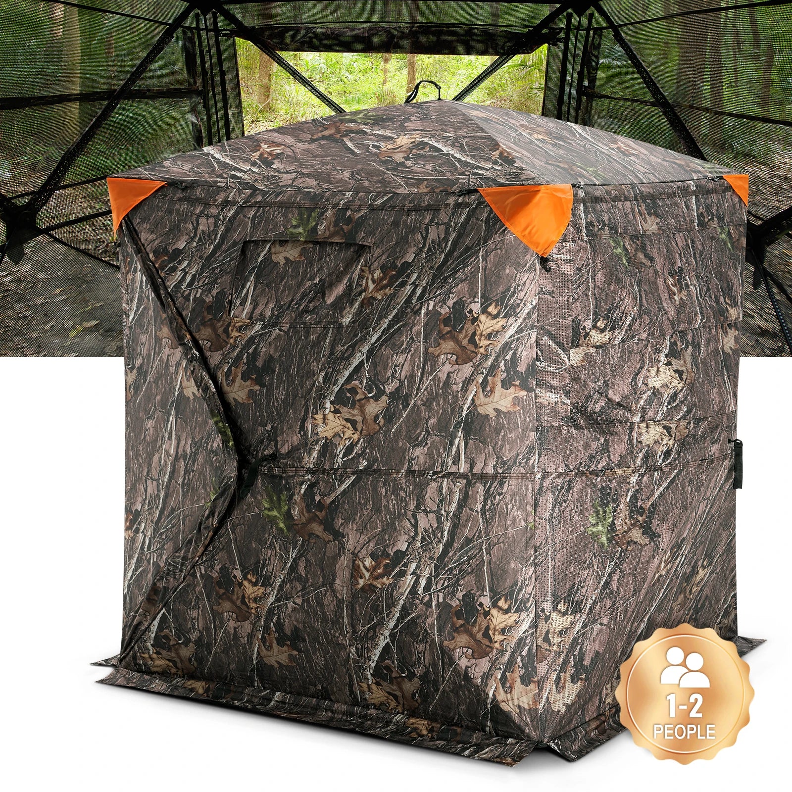 Hunting Blind  270° See Through Ground Blind 1-2 Person for  Turkey and Deer Hunting