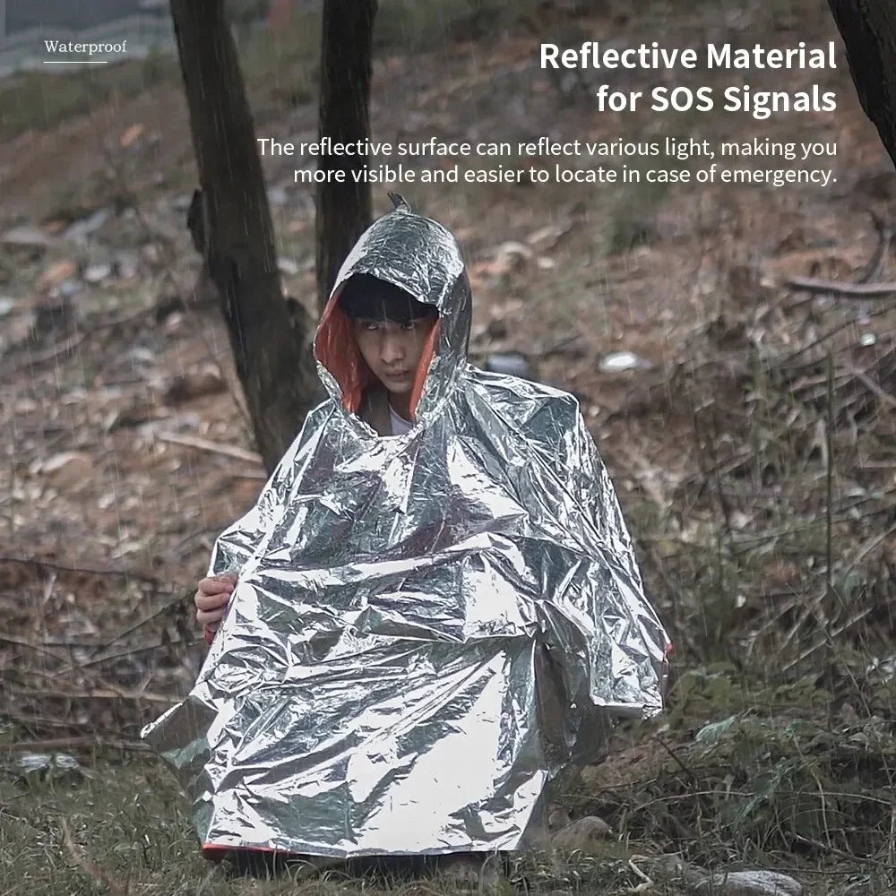 Emergency Raincoat Waterproof Camping, hiking, fishing, any outdoor activity
