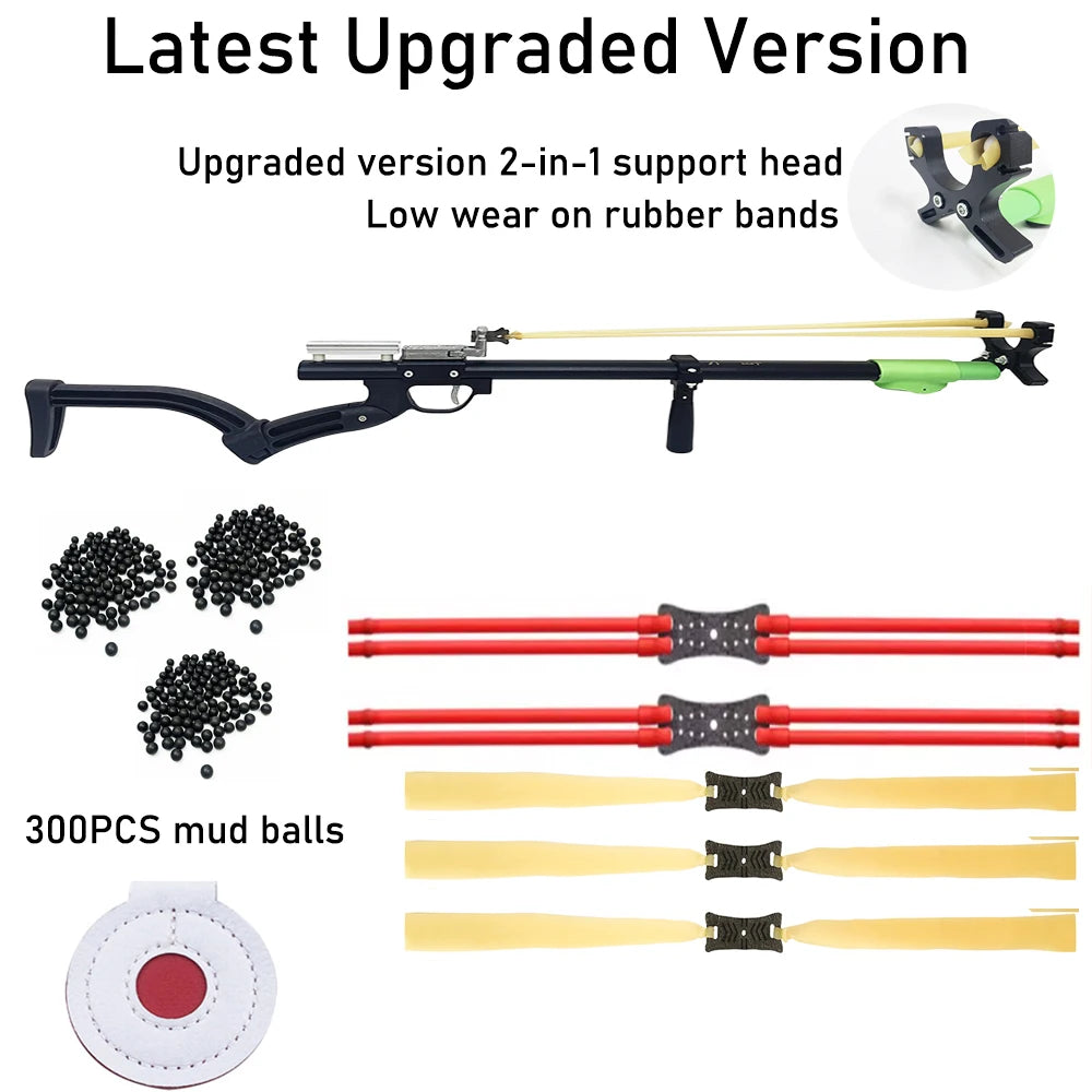 Powerful Metal Slingshot, Stainless Steel Trigger Auto Fire Slingshot