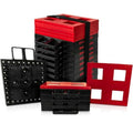 RV Leveling Blocks for Campers Trailers 15-Pack Heavy-Duty Stackable Design with Interlocking System in Black - Lifetime Warranty