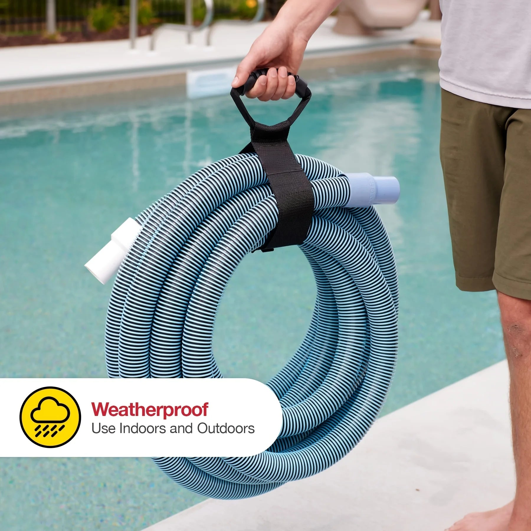 Extension Cord Organizer, Multipurpose Heavy-Duty Storage Strap With Handle, Fit Garages, RV And Boat Storage And Organization