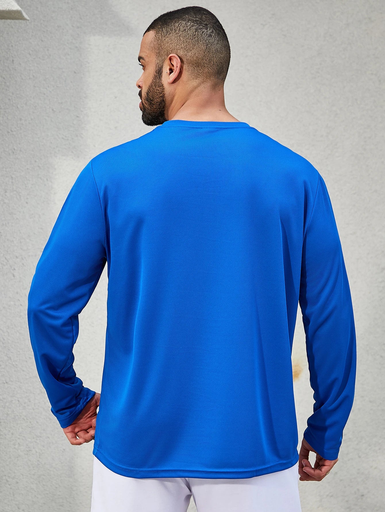 6-piece men's quick drying long sleeved T-shirt moisture wicking casual and breathable