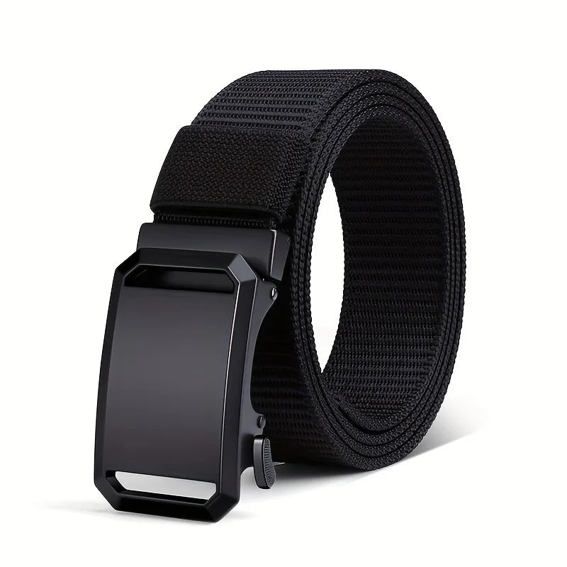 Men's Belt With Automatic Metal Buckle ,