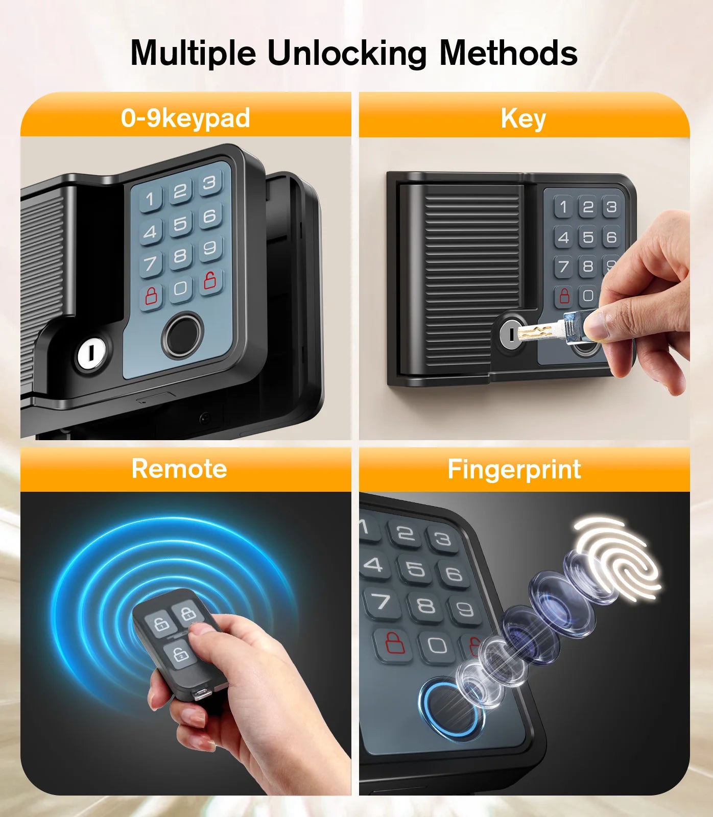 Smart RV Door Locks Keyless Entry  Fingerprint Remote Keypad