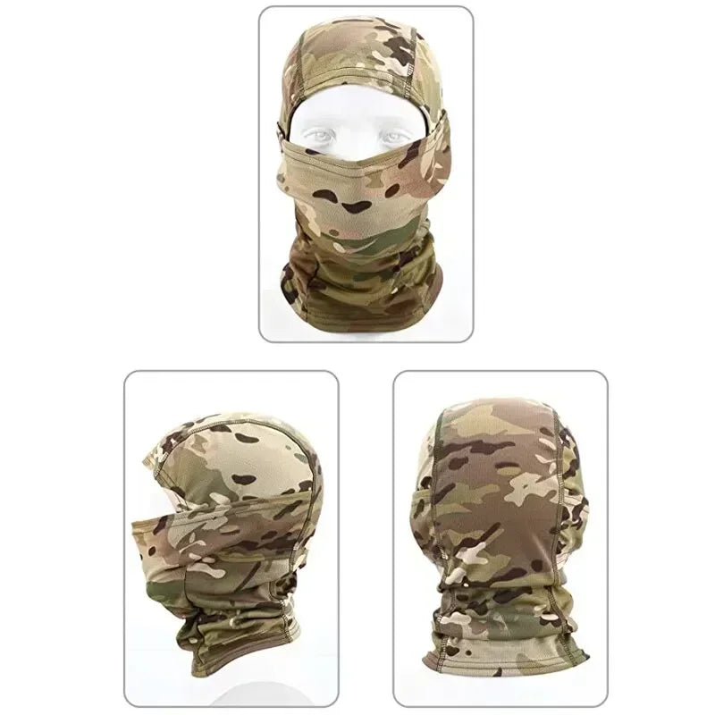Tactical Camouflage Balaclava Full Face Mask Outdoor Neck Gaiter