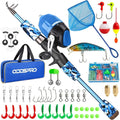 Portable  Kids Rod, Reel & Tackle Box for  Youth