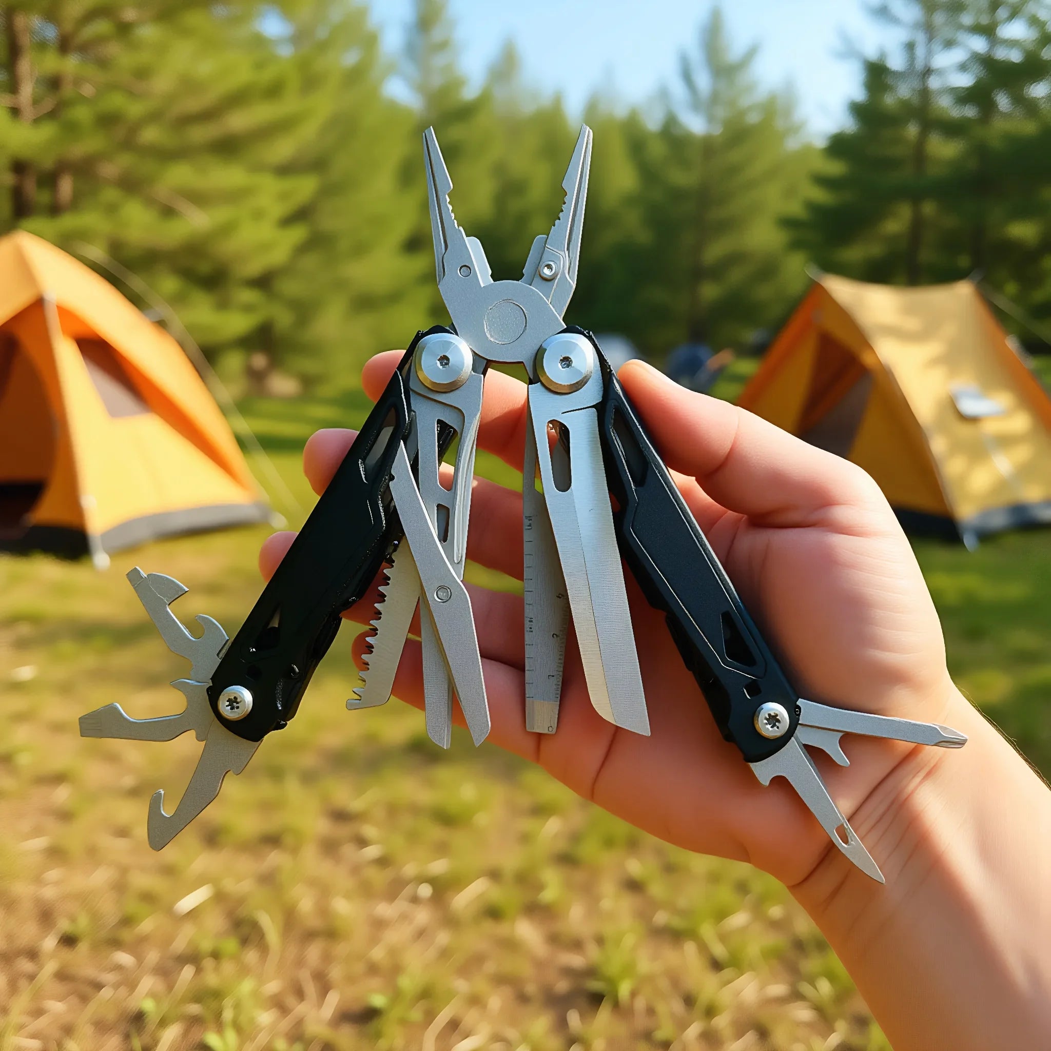 27 in 1 Multitool Pliers - Stainless Steel Survival Tool