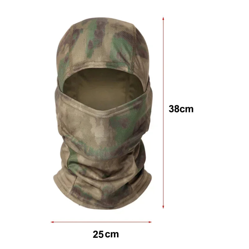 Tactical Camouflage Balaclava Full Face Mask Outdoor Neck Gaiter