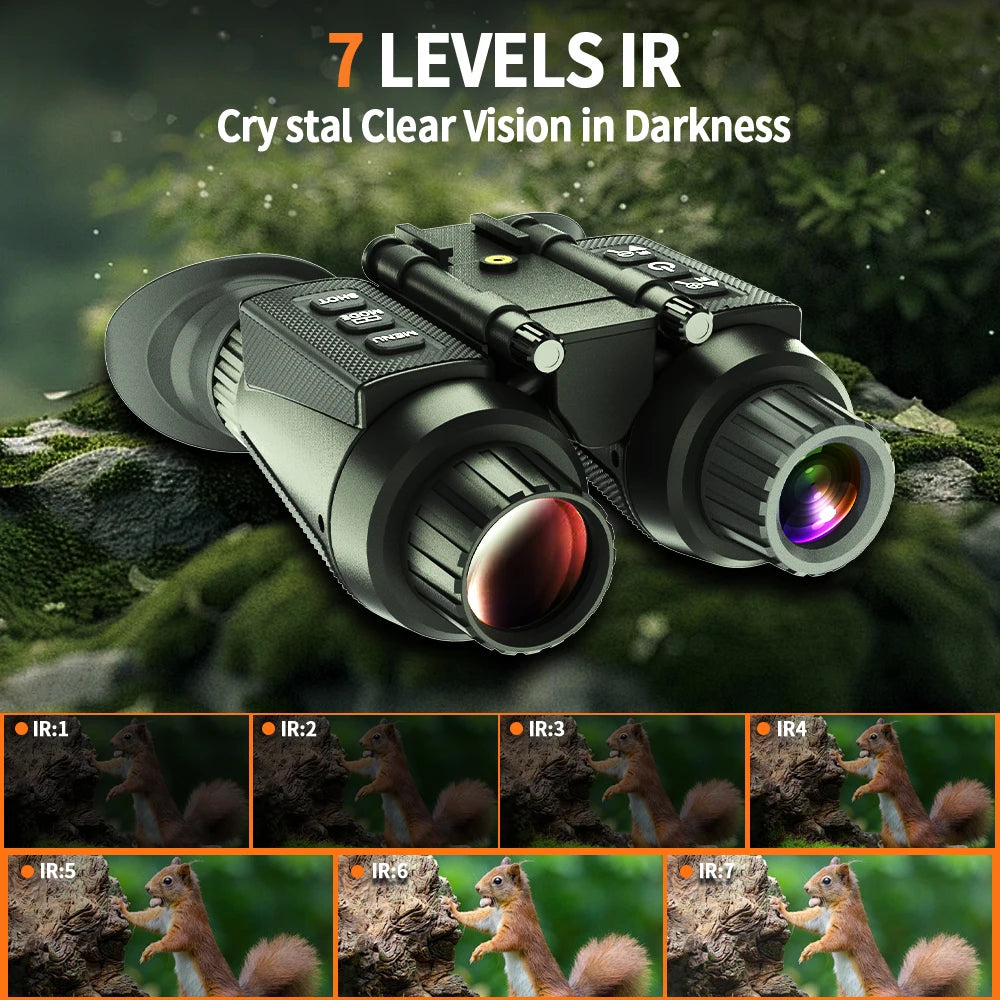 4K Head-Mounted Night Vision Goggles & Binoculars for Adults