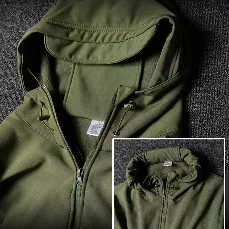 Waterproof  Camo Set Soft Shell Fleece Winter  Suit