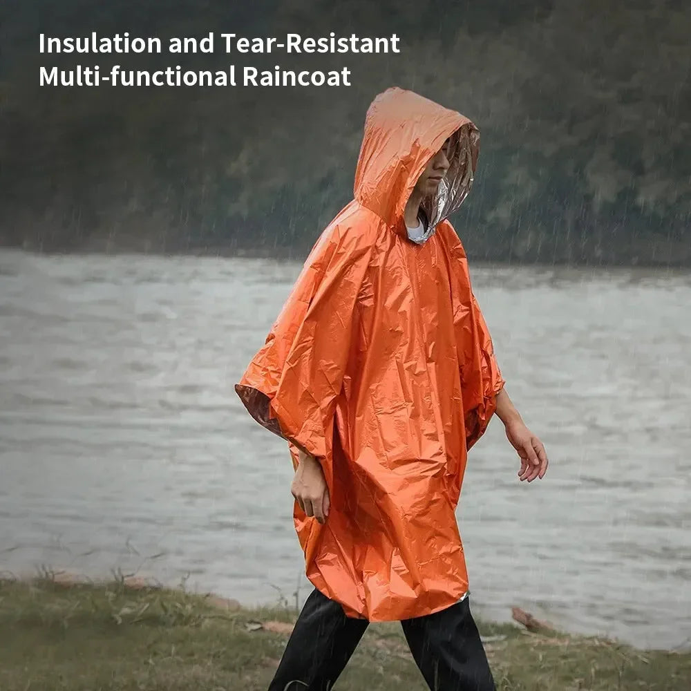 Emergency Raincoat Waterproof Camping, hiking, fishing, any outdoor activity