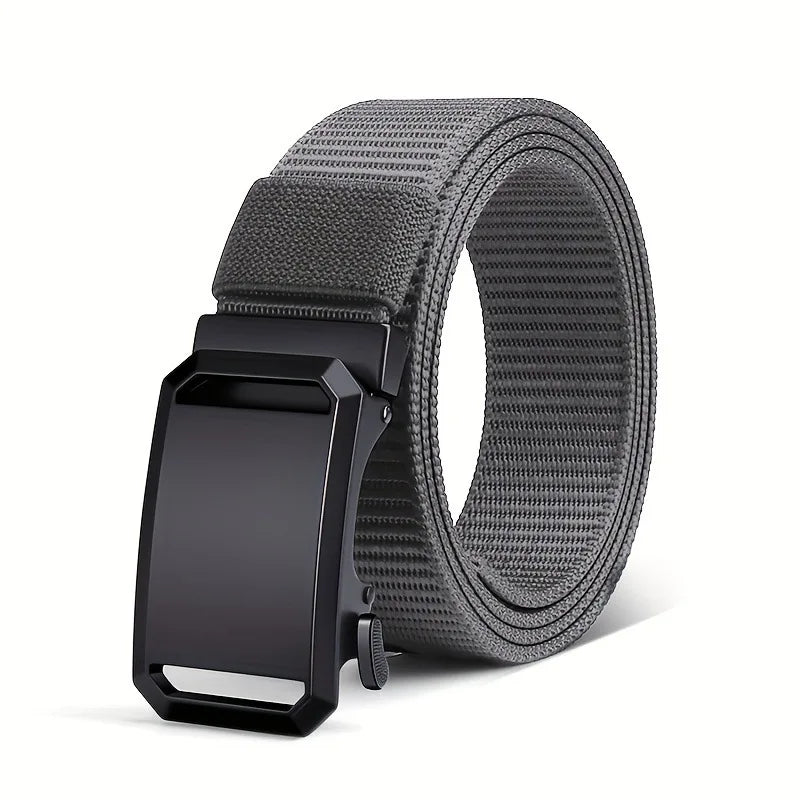 Men's Belt With Automatic Metal Buckle ,