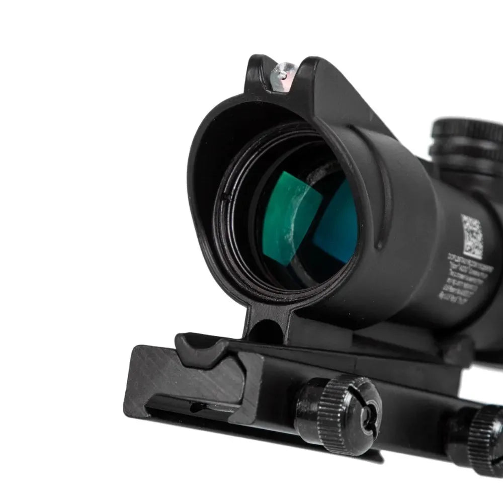 4X32 Hunting Scope Real Fiber Optics Dot Illuminated Etched Reticle  Optical Sight