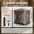 Hunting Blind  270° See Through Ground Blind 1-2 Person for  Turkey and Deer Hunting