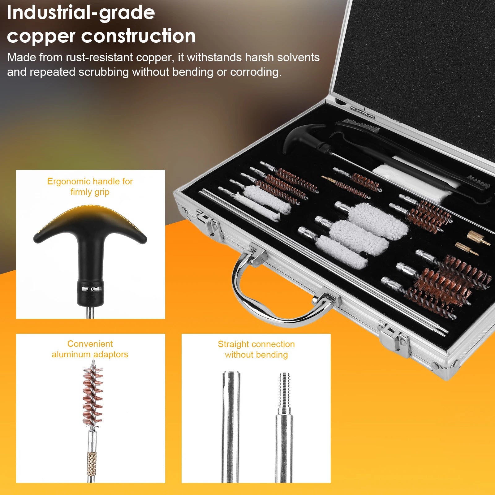 Gun Cleaning Kit for Rifle Pistol Handgun Shotgun Cleaning Kit Tool
