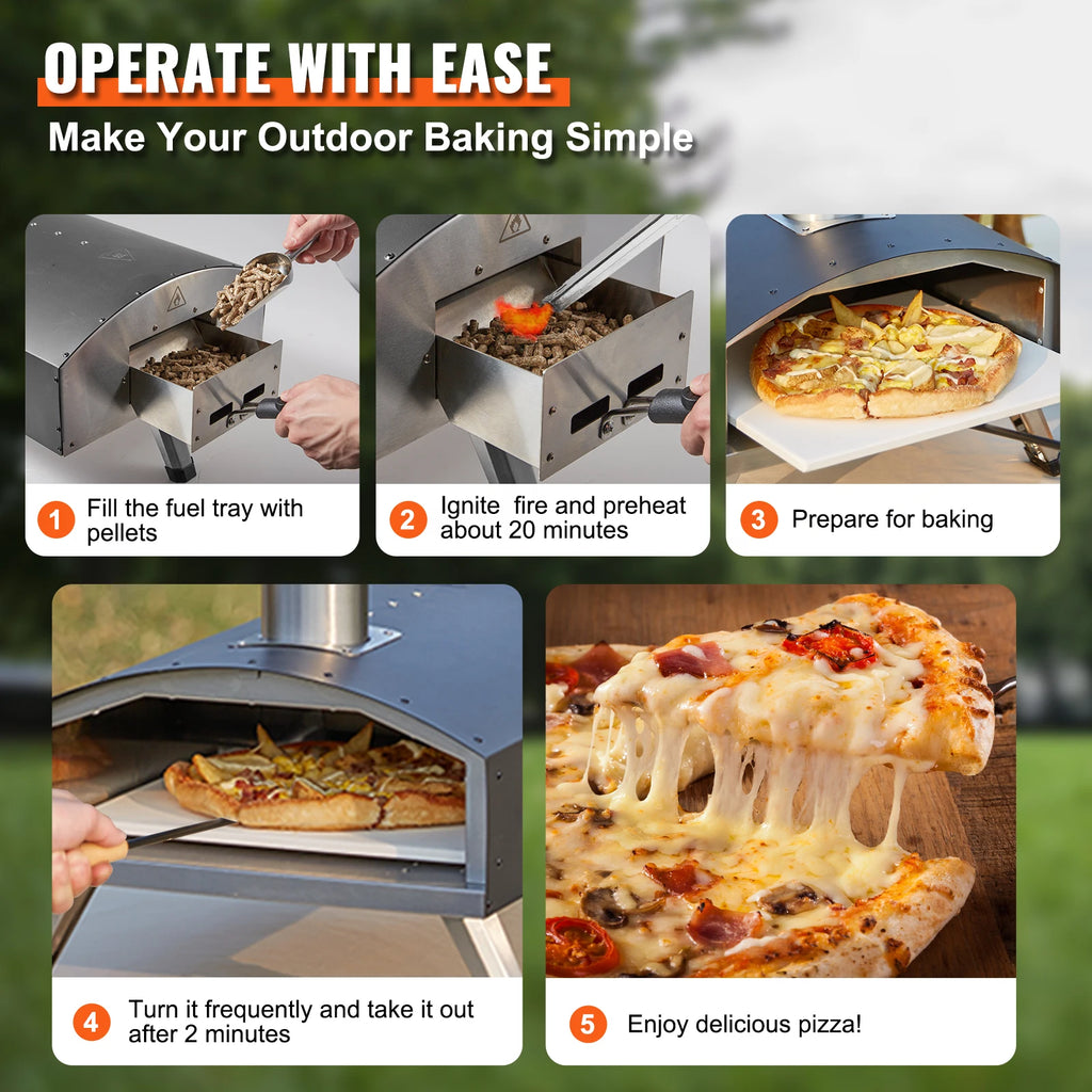 Outdoor Oven Charcoal Fired  Stainless Steel Grill Pizza oven